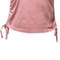 Light Pink - Side - TriDri Womens-Ladies Ruched Crop Top