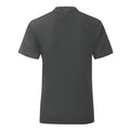 Dark Heather Grey - Back - Fruit of the Loom Girls Iconic T-Shirt