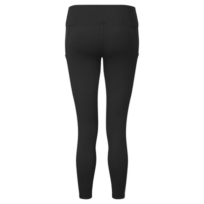 Black - Back - TriDri Womens-Ladies Recycled 7-8 Leggings