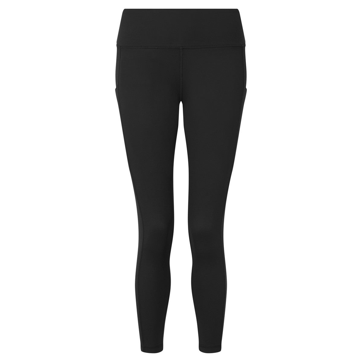 Black - Front - TriDri Womens-Ladies Recycled 7-8 Leggings