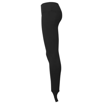 Black - Side - TriDri Womens-Ladies Recycled Stirrup Dance Tights