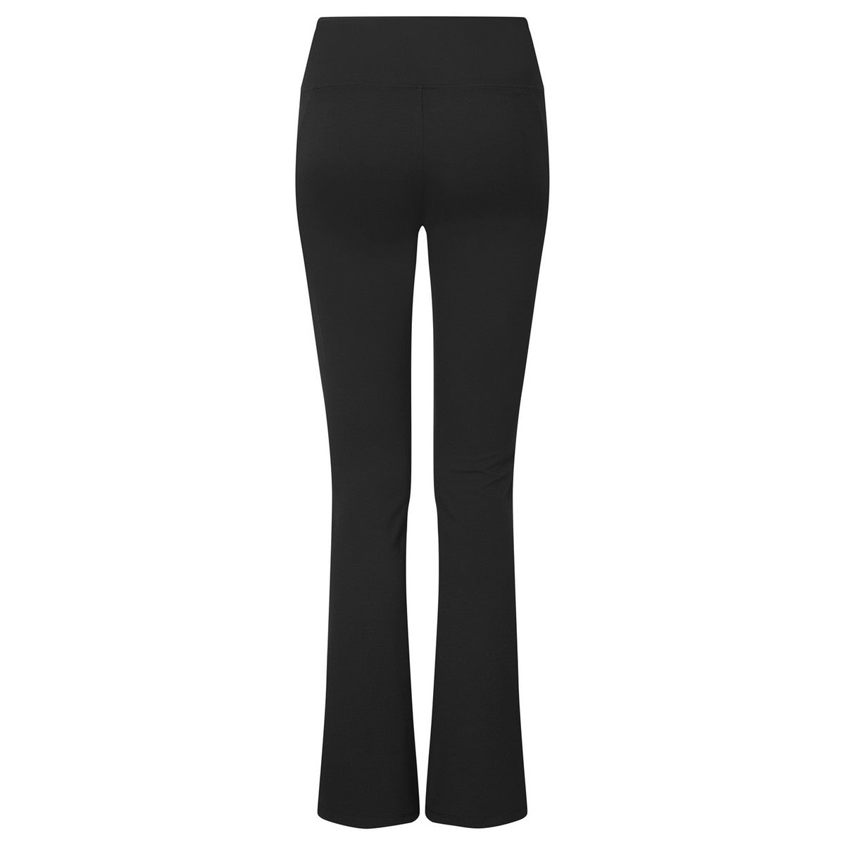 Black - Back - TriDri Womens-Ladies Recycled Flared Leggings