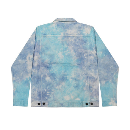 Lagoon - Back - Colortone Unisex Adult Tie Dye Denim Jacket