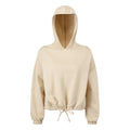 Natural - Front - TriDri Womens-Ladies Oversized Crop Hoodie