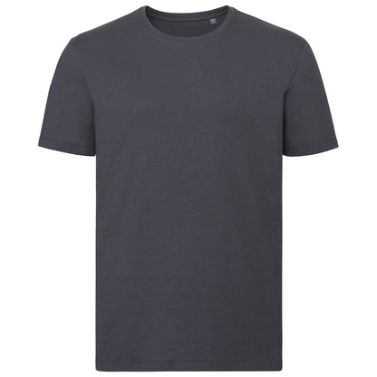 Convoy Grey - Front - Russell Mens Organic T-Shirt