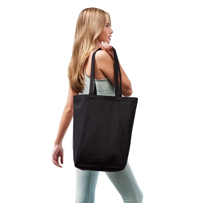 Black - Back - Nutshell Premium Canvas Tote Bag