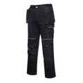 Black - Side - Portwest Unisex Adult Padded Work Trousers