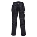 Black - Front - Portwest Unisex Adult Padded Work Trousers
