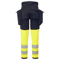 Black-Yellow - Back - Portwest Unisex Adult Ultimate Modular Contrast 3 in 1 Trousers