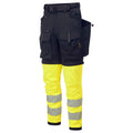Black-Yellow - Side - Portwest Unisex Adult Ultimate Modular Contrast 3 in 1 Trousers
