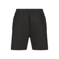 Black - Back - Finden & Hales Childrens-Kids Knitted Sweat Shorts