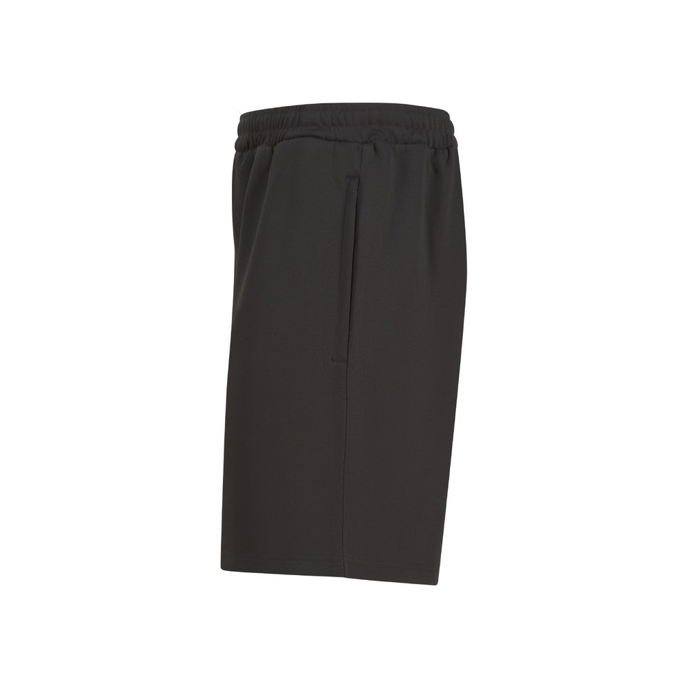 Black - Side - Finden & Hales Childrens-Kids Knitted Sweat Shorts