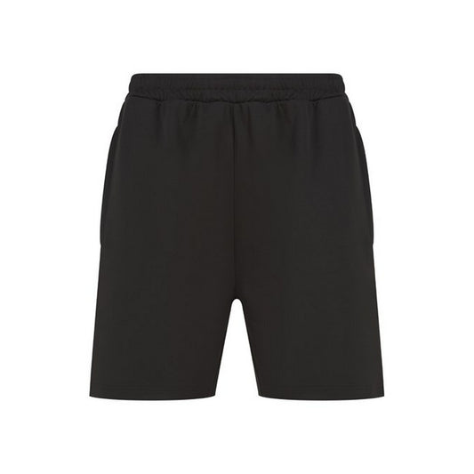 Black - Front - Finden & Hales Childrens-Kids Knitted Sweat Shorts