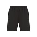 Black - Front - Finden & Hales Childrens-Kids Knitted Sweat Shorts