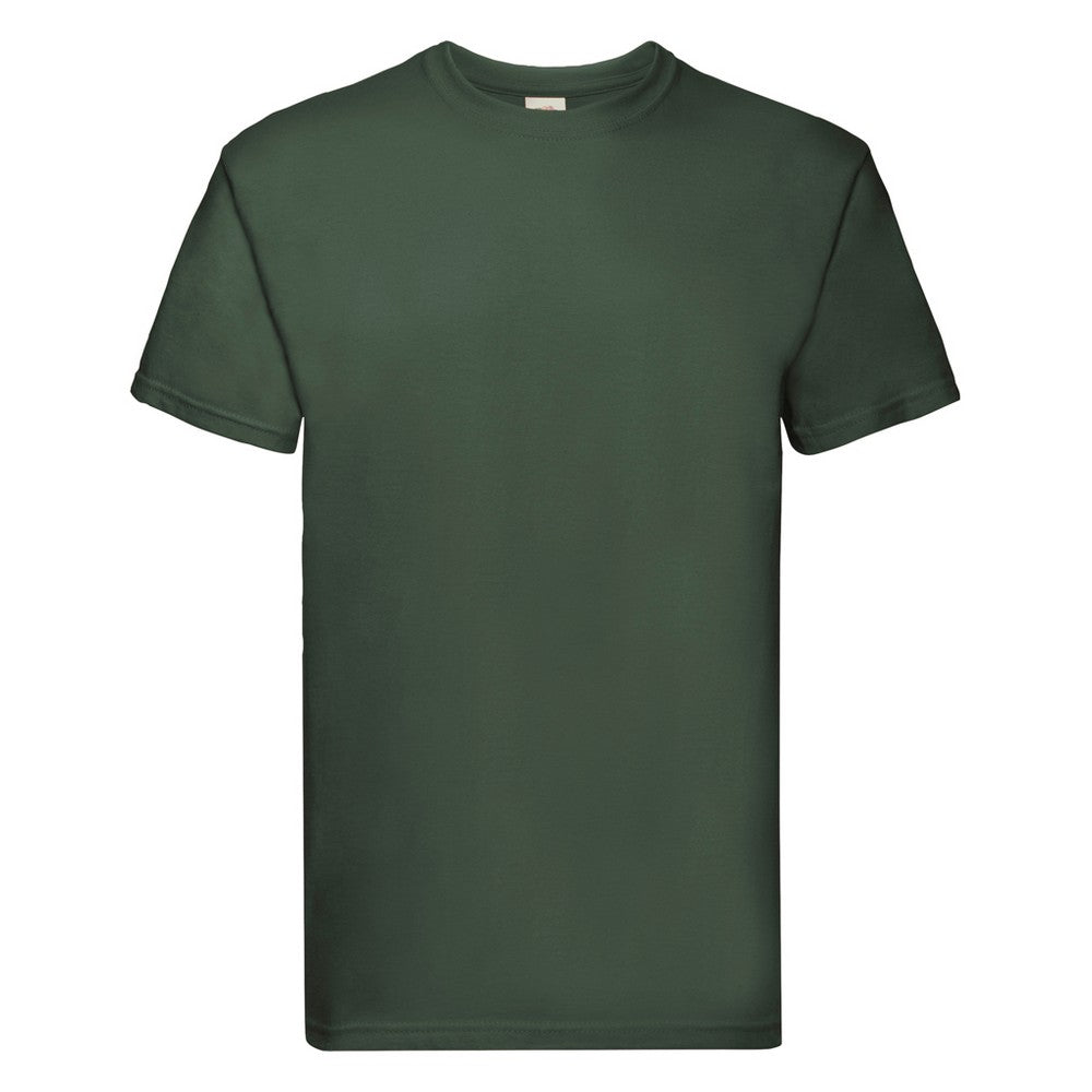Bottle Green - Front - Fruit Of The Loom Mens Super Premium T-Shirt