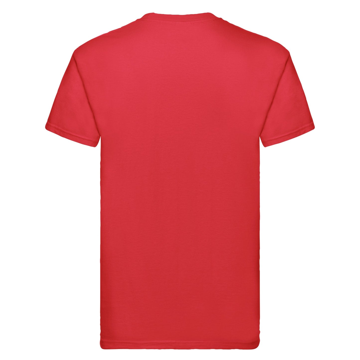 Red - Back - Fruit of the Loom Mens Super Premium T-Shirt