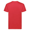 Red - Back - Fruit of the Loom Mens Super Premium T-Shirt