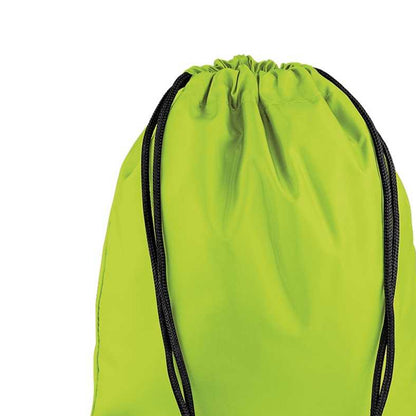 Lime - Back - Bagbase Premium Drawstring Bag