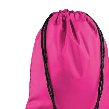 Fuchsia - Back - Bagbase Premium Drawstring Bag