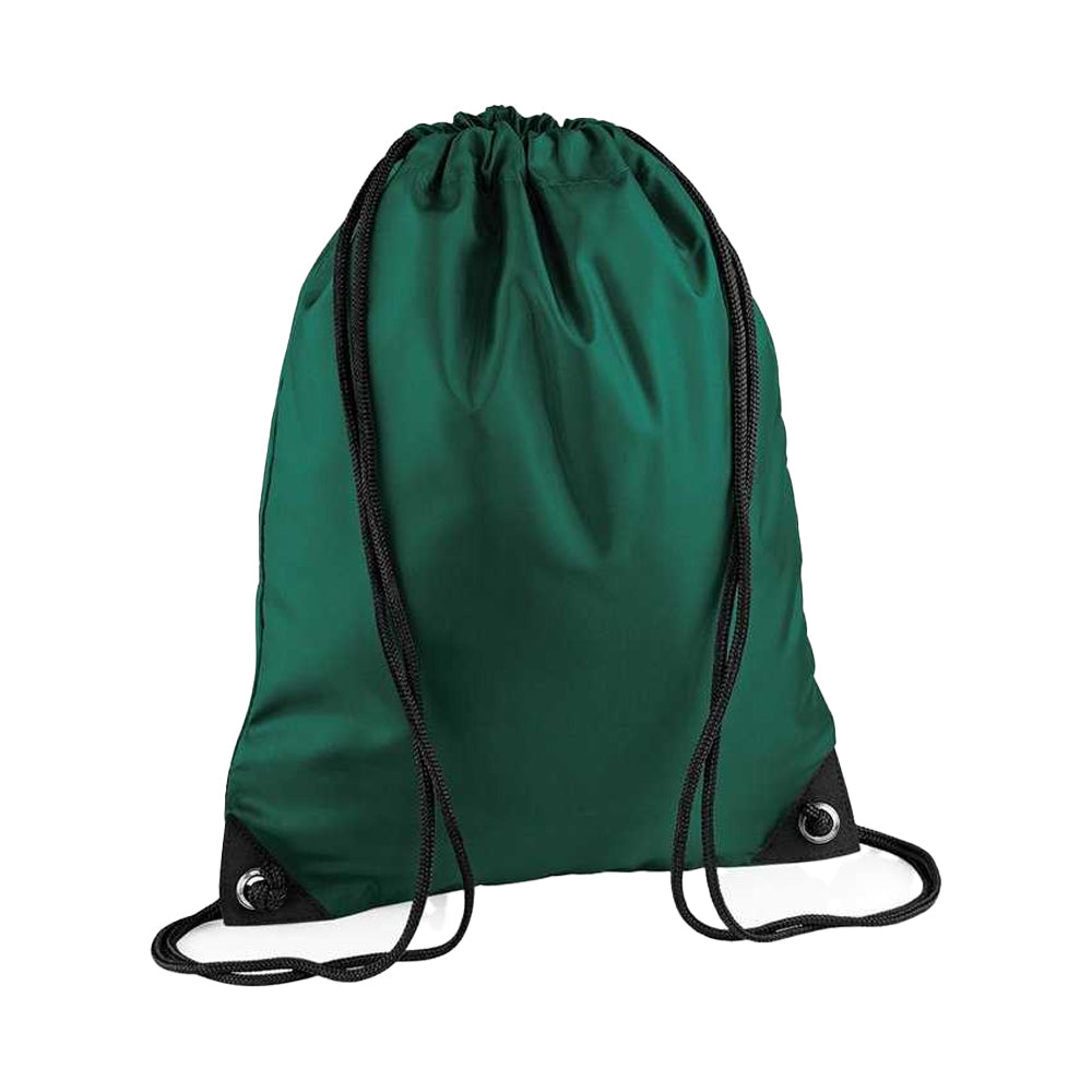 Bottle Green - Front - Bagbase Premium Drawstring Bag