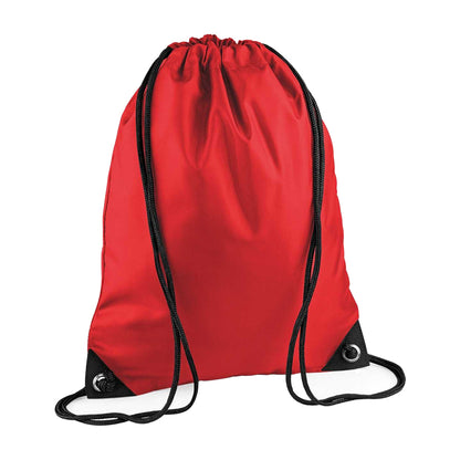 Bright Red - Front - Bagbase Premium Drawstring Bag