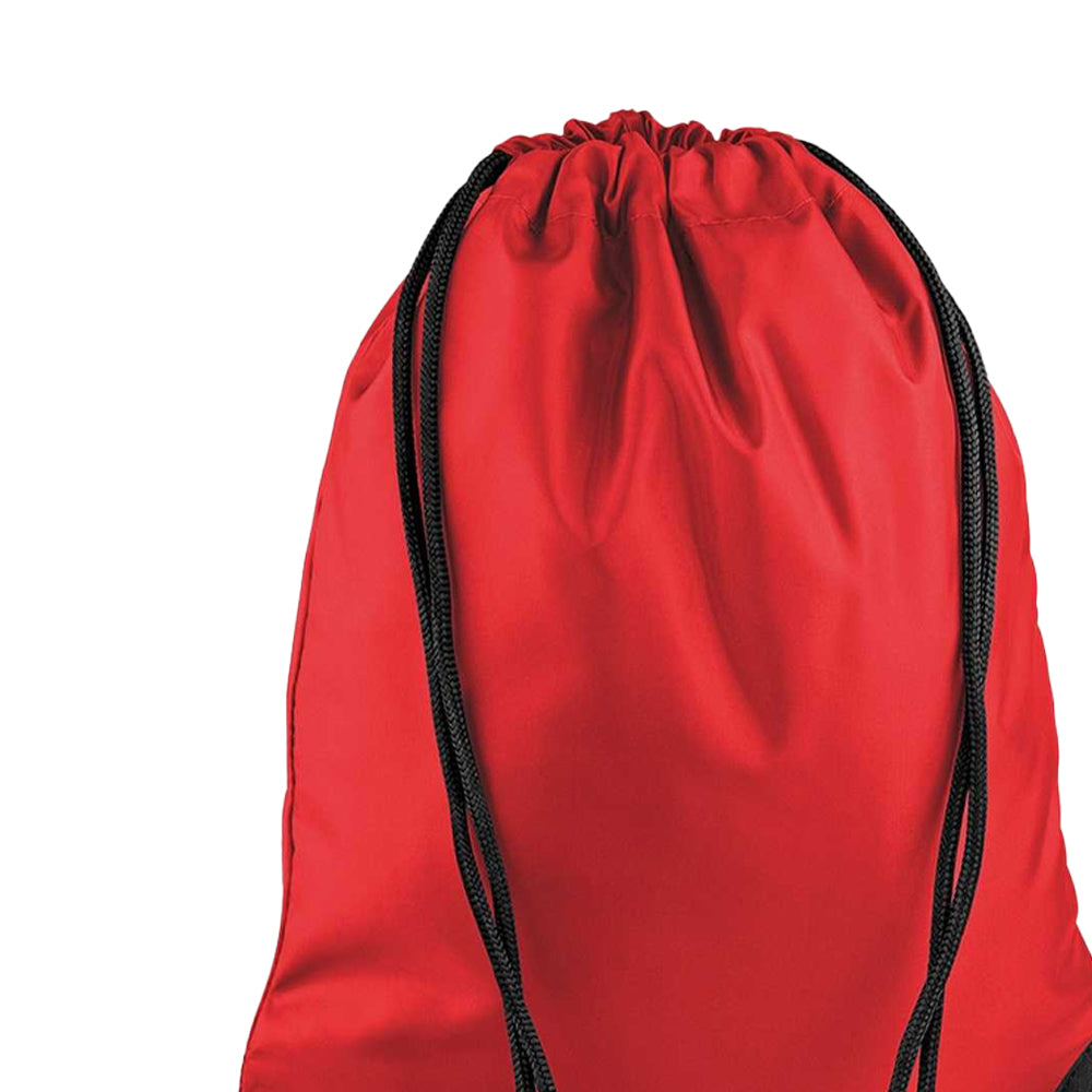 Bright Red - Back - Bagbase Premium Drawstring Bag