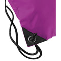 Magenta - Side - Bagbase Premium Drawstring Bag