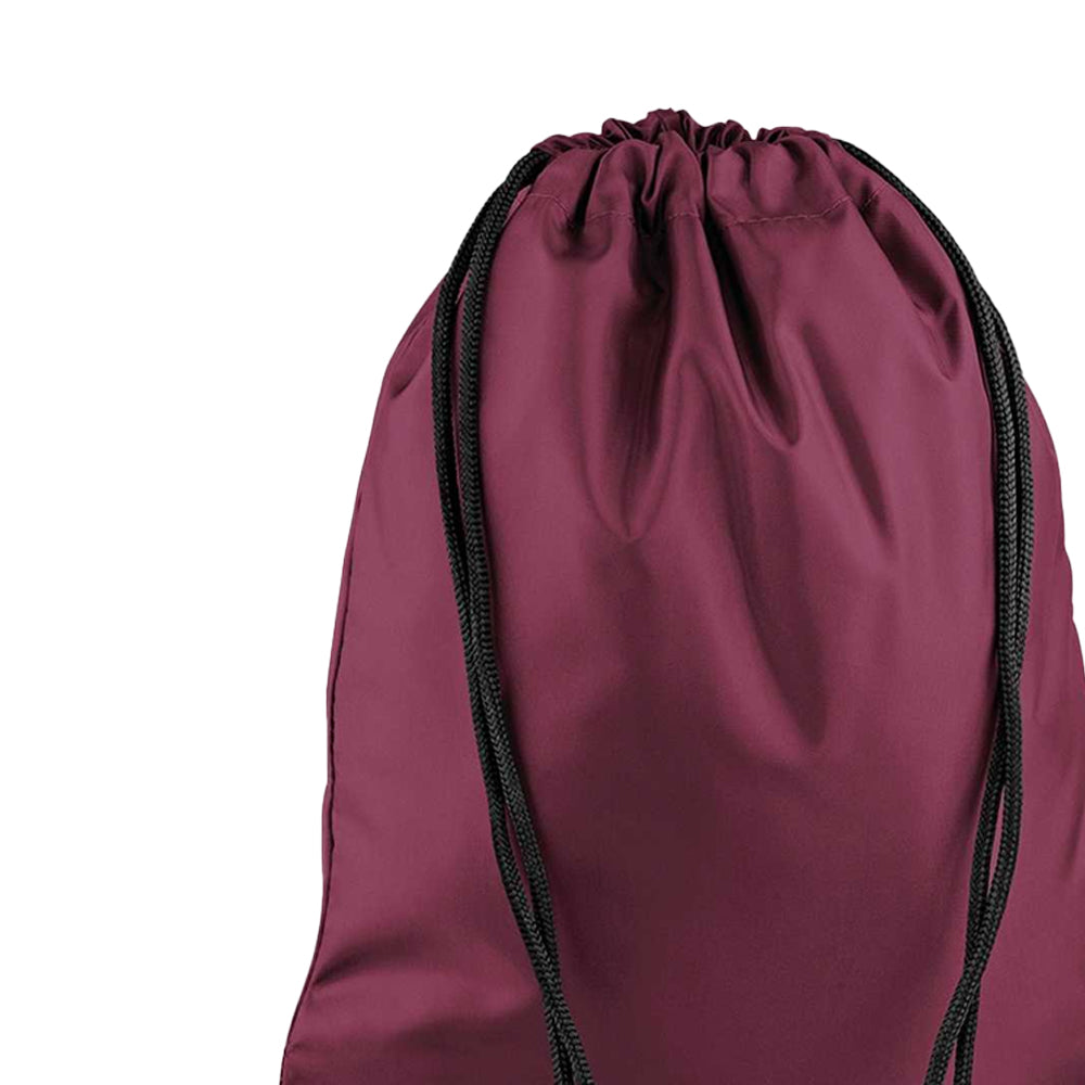 Burgundy - Back - Bagbase Premium Drawstring Bag