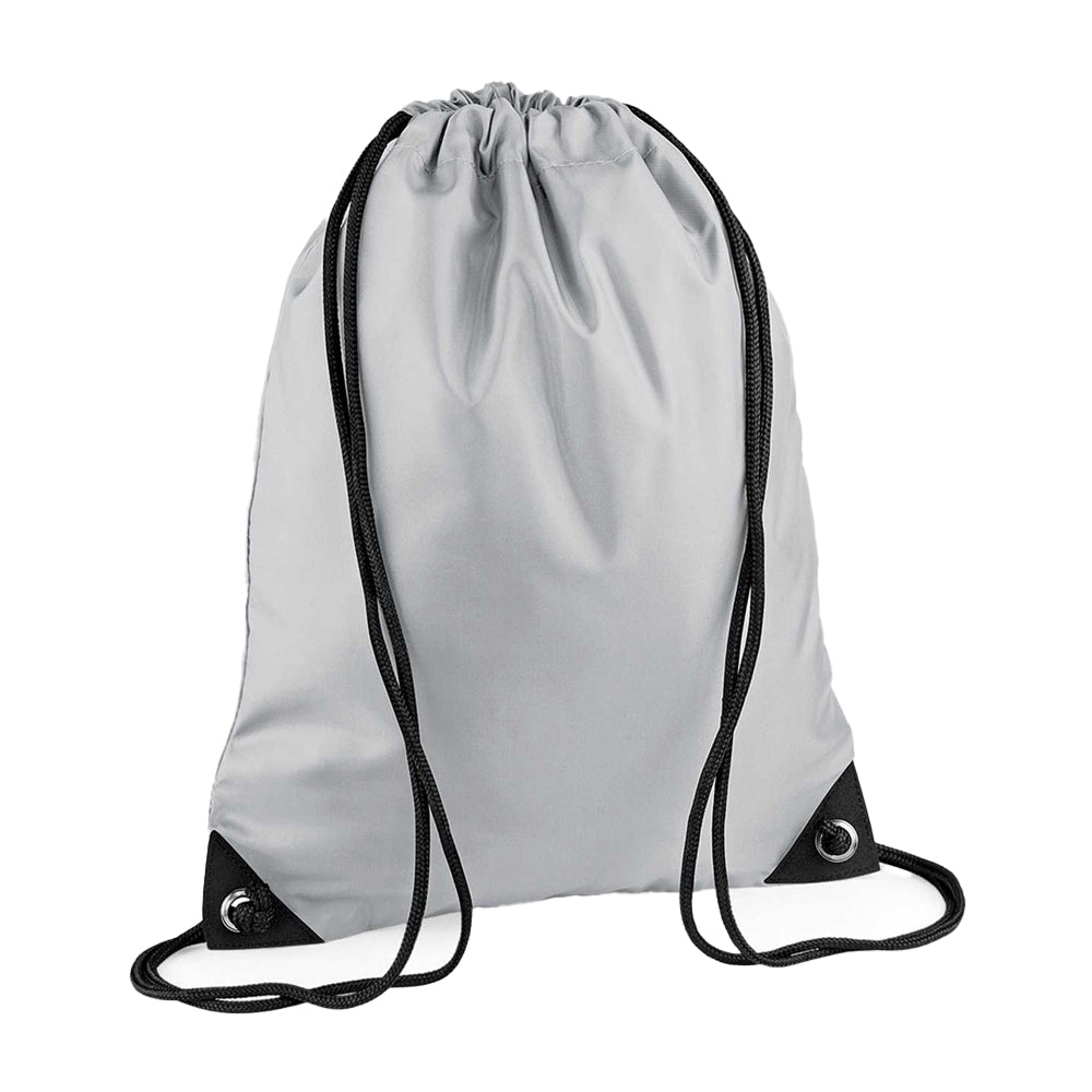Light Grey - Front - Bagbase Premium Drawstring Bag