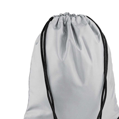 Light Grey - Back - Bagbase Premium Drawstring Bag