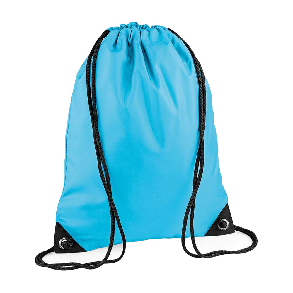Surf Blue - Front - Bagbase Premium Drawstring Bag