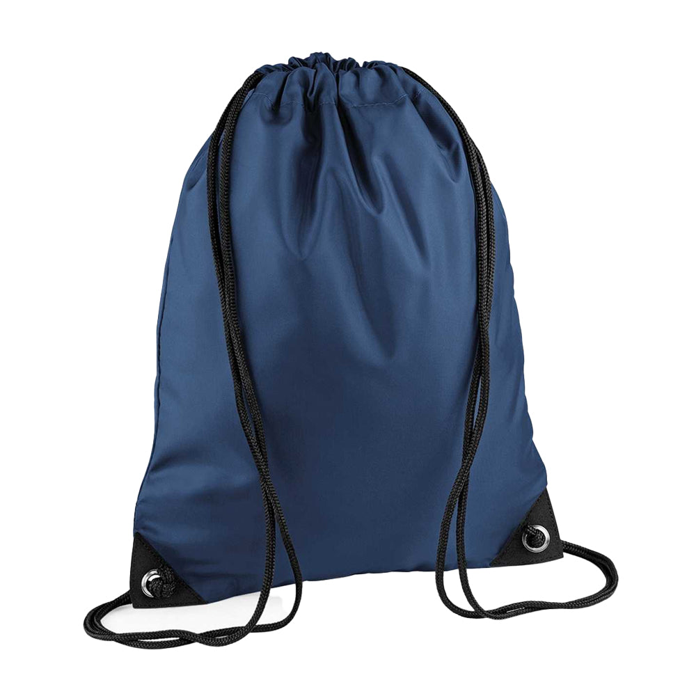 French Navy - Back - Bagbase Premium Drawstring Bag