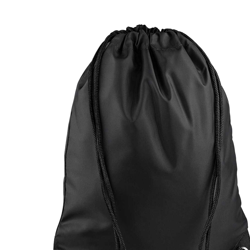 Black - Side - Bagbase Premium Drawstring Bag