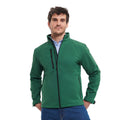 Bottle Green - Back - Russell Mens Soft Shell Jacket