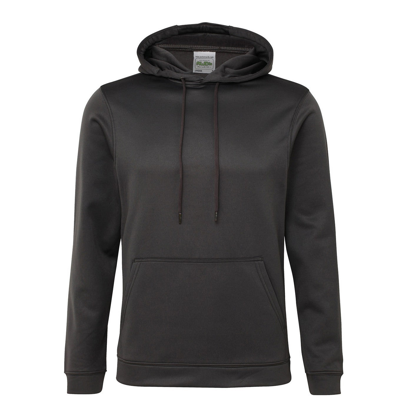 Steel Grey - Front - Awdis Unisex Adult Polyester Sports Hoodie