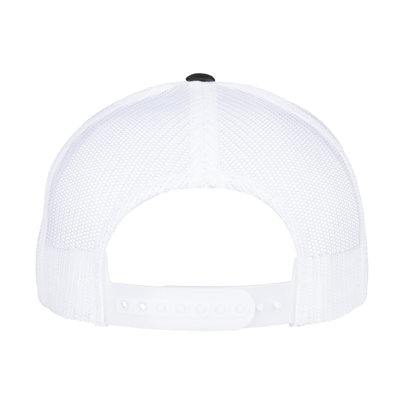 Black-White - Back - Flexfit Unisex Adult Two Tone 5 Panel Trucker Cap