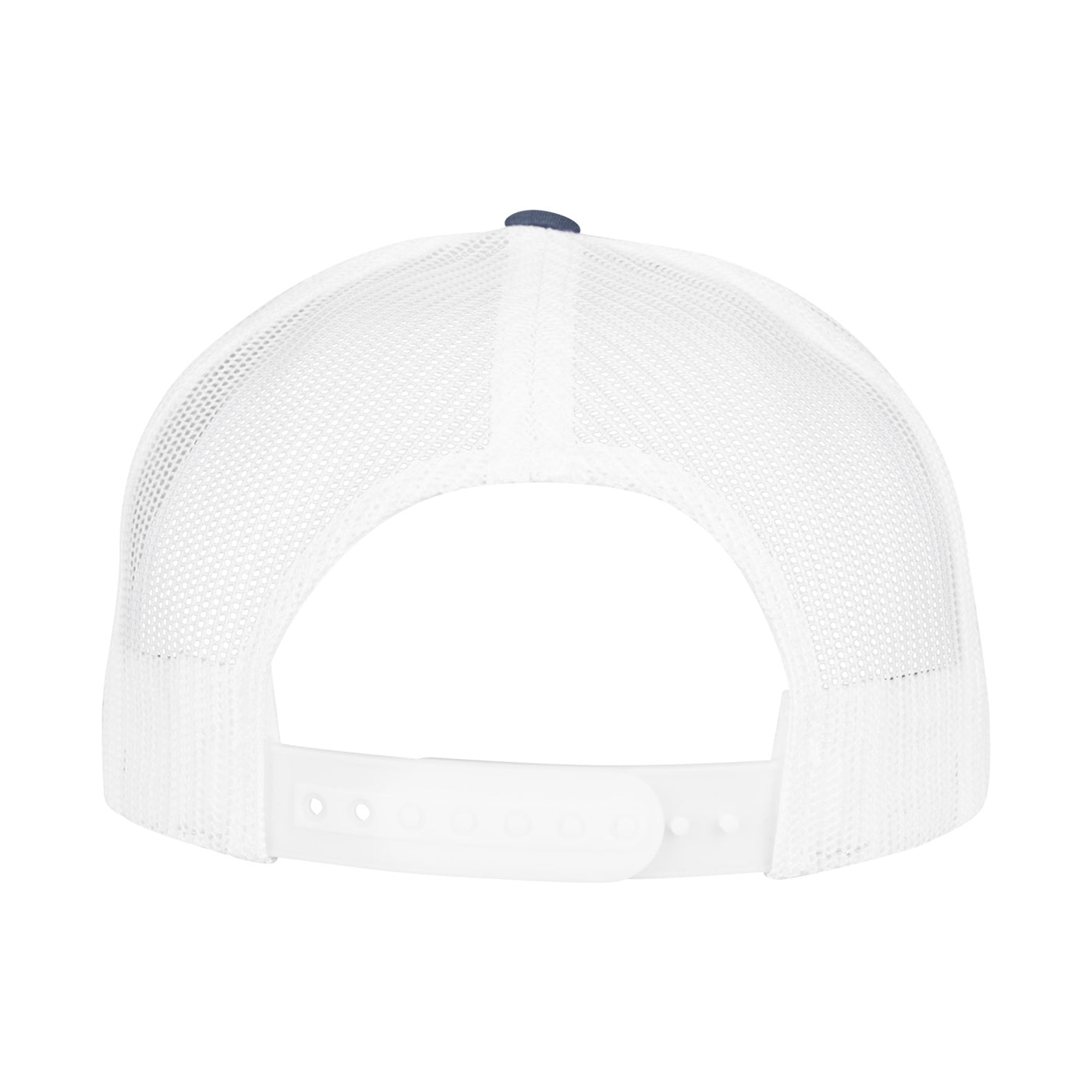 Navy-White - Back - Flexfit Unisex Adult Two Tone 5 Panel Trucker Cap