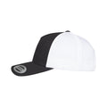 Black-White - Side - Flexfit Unisex Adult Two Tone 5 Panel Trucker Cap