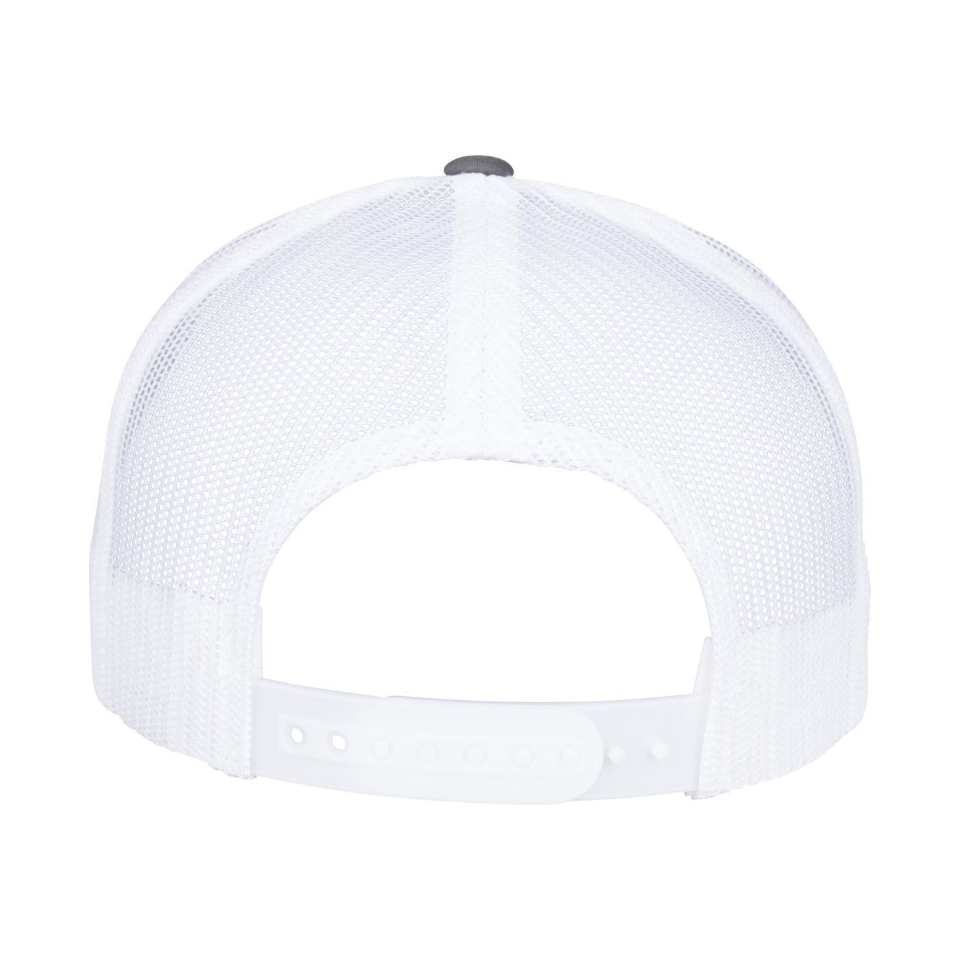 Charcoal-White - Back - Flexfit Unisex Adult Two Tone 5 Panel Trucker Cap