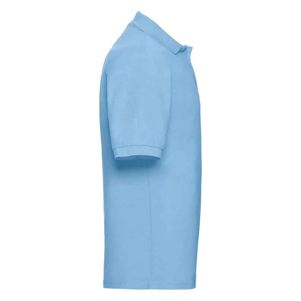 Sky - Side - Russell Unisex Adult Classic Polycotton Polo Shirt