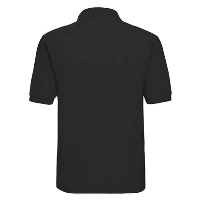 Black - Back - Russell Unisex Adult Classic Polycotton Polo Shirt