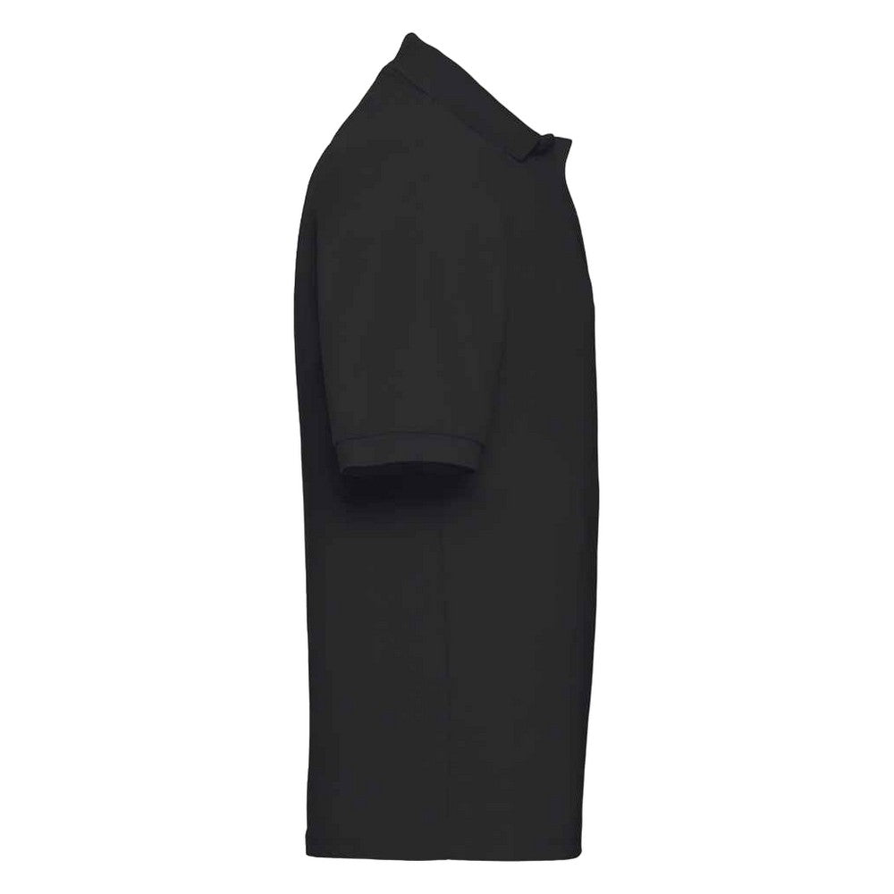 Black - Side - Russell Unisex Adult Classic Polycotton Polo Shirt