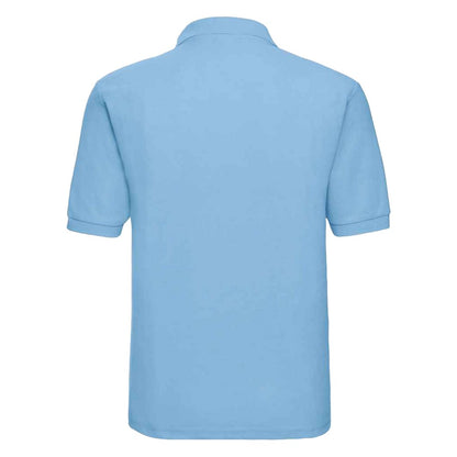 Sky - Back - Russell Unisex Adult Classic Polycotton Polo Shirt