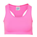 Electric Pink - Front - AWDis Cool Womens-Ladies Girlie Cool Sports Crop Top