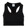 Jet Black - Front - AWDis Cool Womens-Ladies Girlie Cool Sports Crop Top