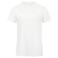 Chic Pure White - Front - B&C Mens Inspire Slub Organic T-Shirt