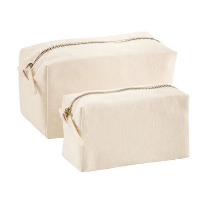 Natural - Front - Westford Mill Canvas Toiletry Bag