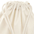 Natural - Side - Westford Mill Premium Cotton Stuff Bag