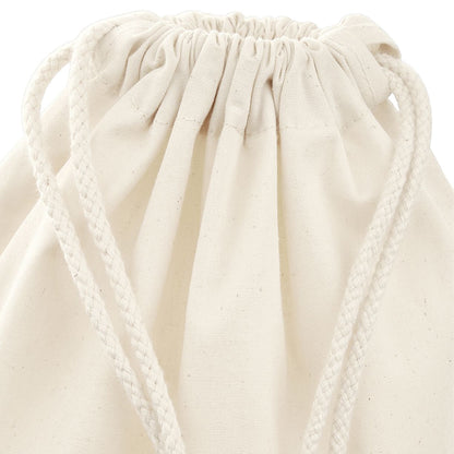 Natural - Side - Westford Mill Premium Cotton Stuff Bag