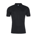 Jet Black - Front - AWDis Cool Unisex Adult Cool Smooth Polo Shirt